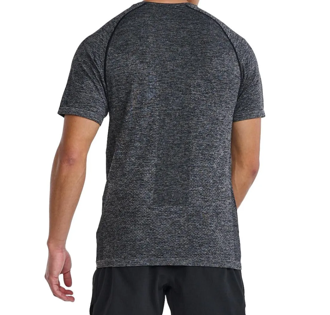 2XU Motion Tech Tee Men's Running T-Shirt (Grey Marie)