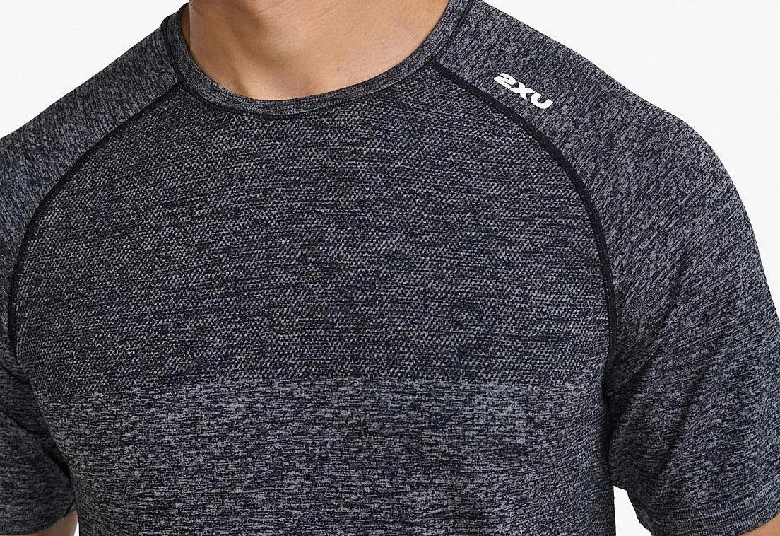 2XU Motion Tech Tee Men's Running T-Shirt (Grey Marie)