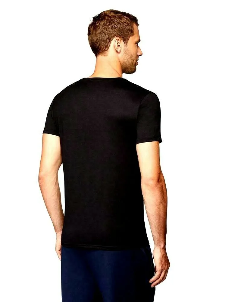 32 DEGREES Cool Men's 3PK Short Sleeve Crew Neck Shirts Black