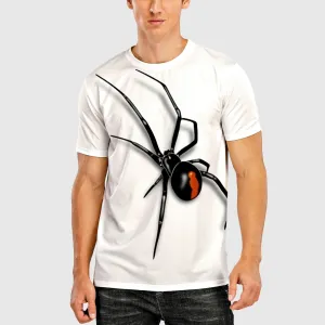 3D Graphic Printed Short Sleeve Shirts Spider