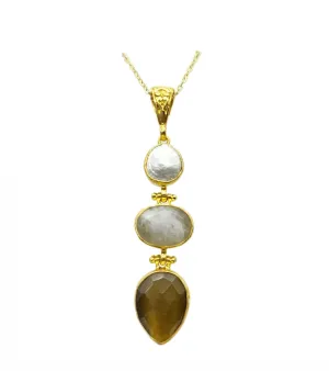 Alara Gold Multi-Stone Necklace