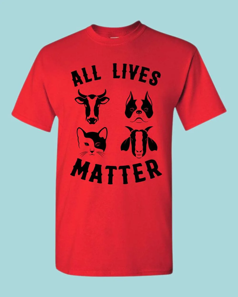 All Animals Lives matter T-shirt, Vegan shirt