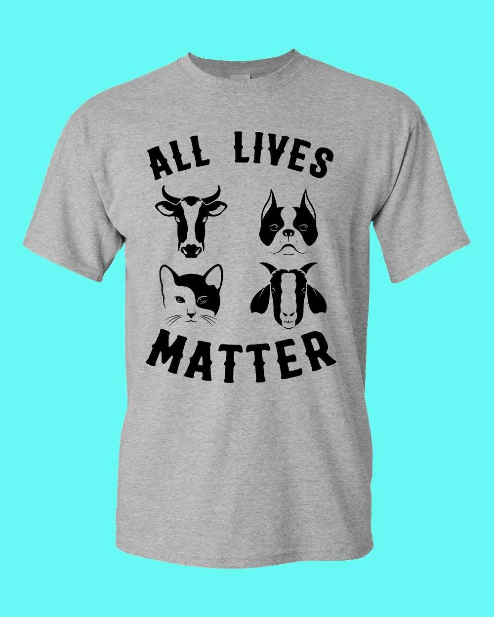 All Animals Lives matter T-shirt, Vegan shirt
