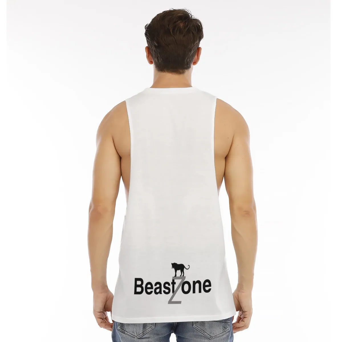 All-Over Print Men's O-neck Long Tank Top Beastzone 132 alien swole print