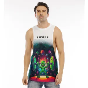 All-Over Print Men's O-neck Long Tank Top Beastzone 132 alien swole print