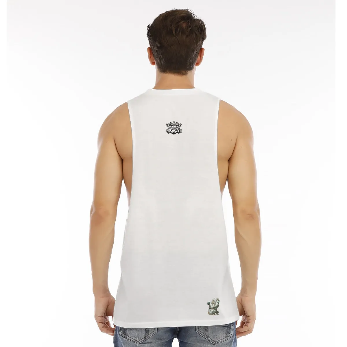 All-Over Print Men's O-neck Long Tank Top dragon sshf