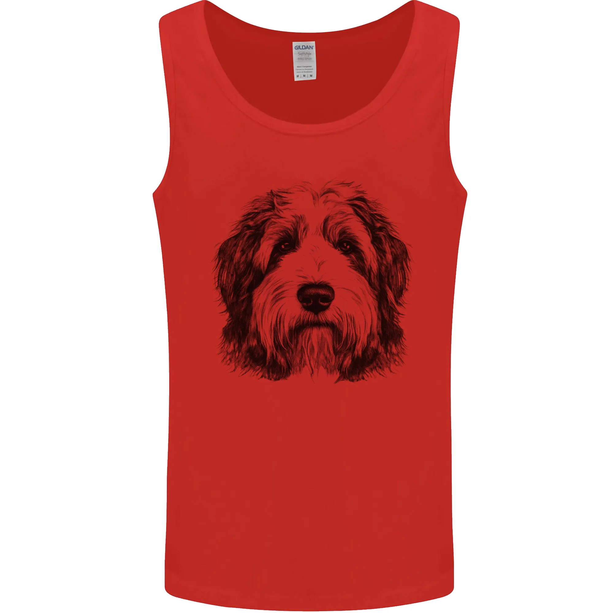 An Old English Sheepdog Dog Mens Vest Tank Top