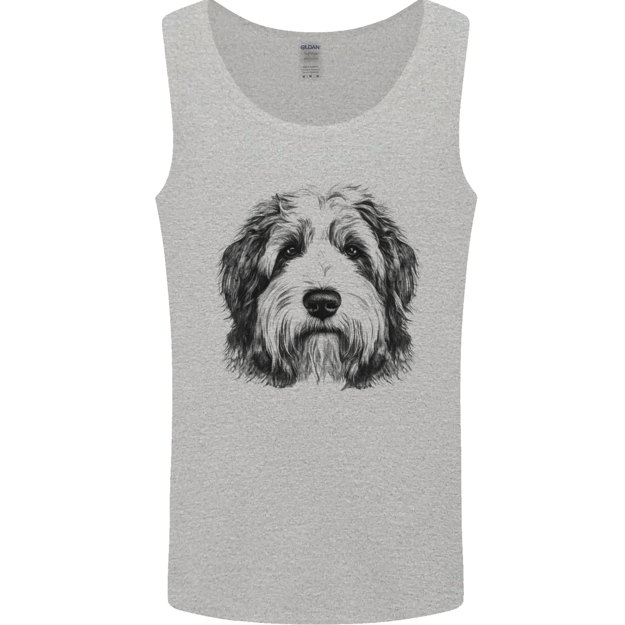 An Old English Sheepdog Dog Mens Vest Tank Top