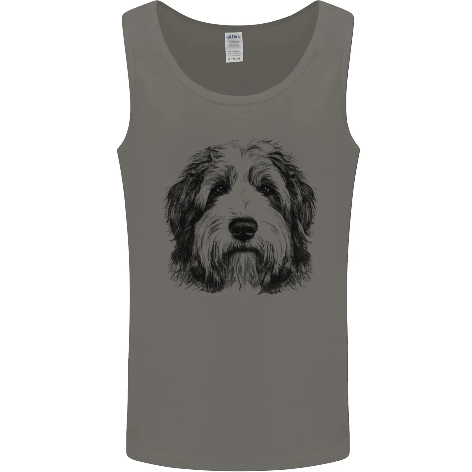 An Old English Sheepdog Dog Mens Vest Tank Top