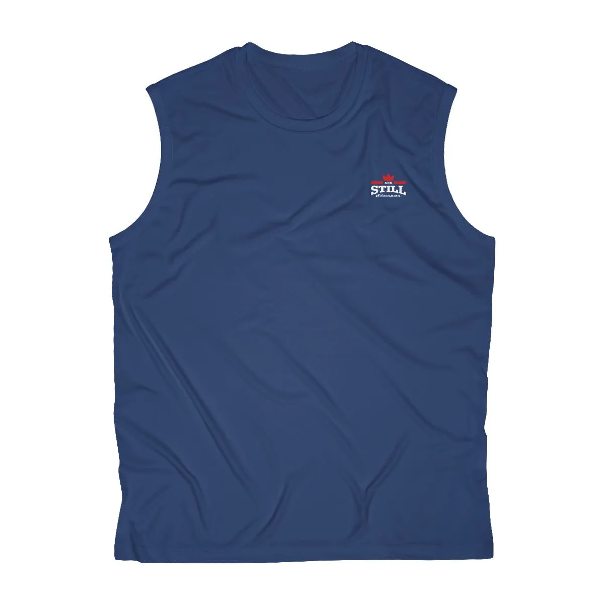 And Still Champion crest logo men's sleeveless performance tee