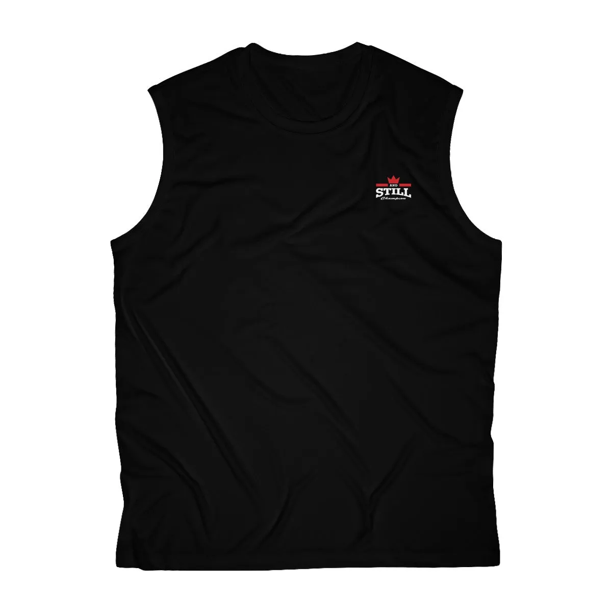 And Still Champion crest logo men's sleeveless performance tee