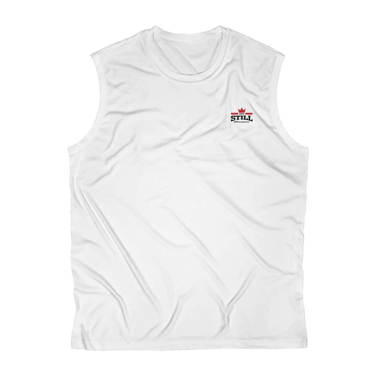 And Still Champion crest logo men's sleeveless performance tee