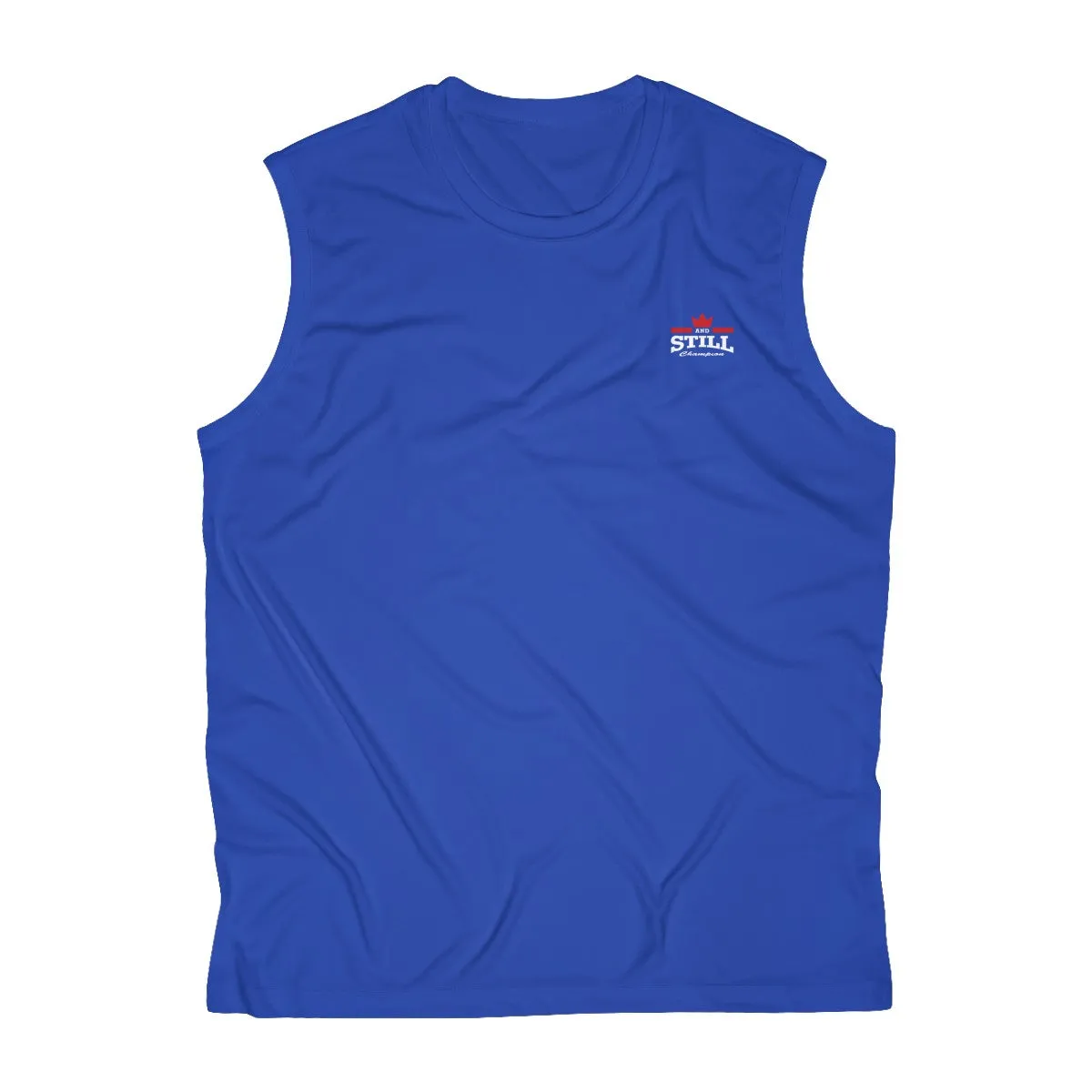 And Still Champion crest logo men's sleeveless performance tee
