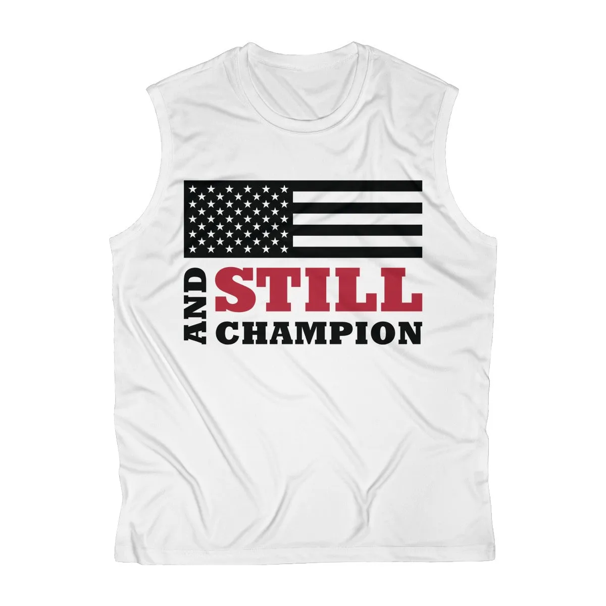 And Still Champion flag men's sleeveless performance tee