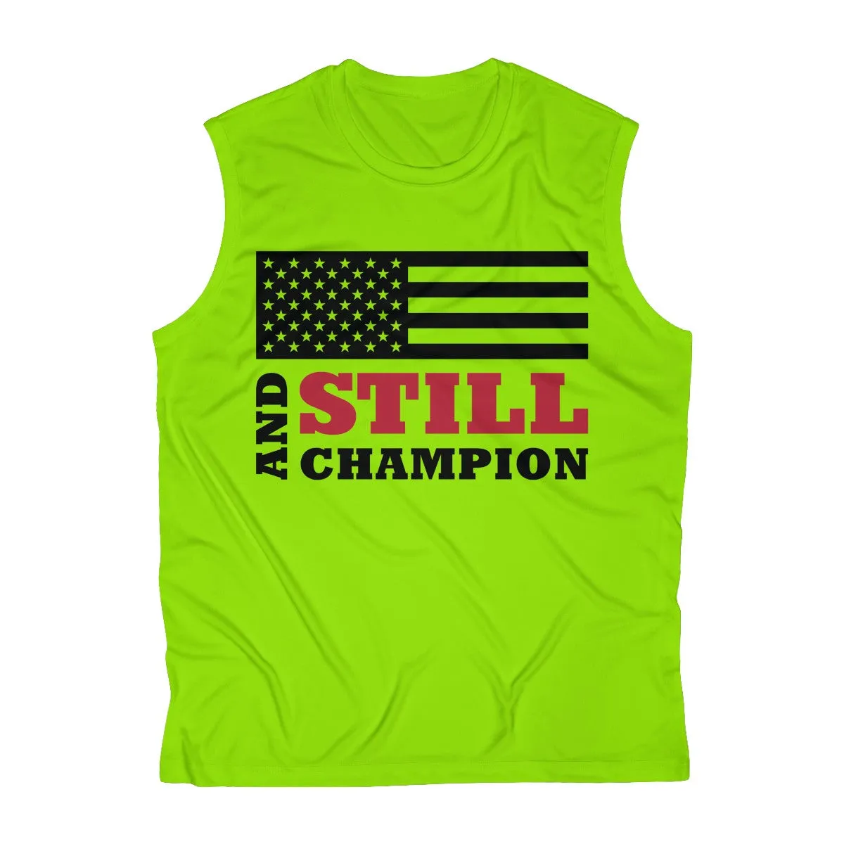 And Still Champion flag men's sleeveless performance tee