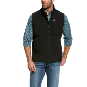 Ariat® Men's Logo 2.0 Black Stretch Softshell Vest 10028321