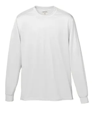 Augusta Long Sleeve Moisture Wicking T-Shirt | White