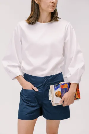 Balloon Sleeve in White