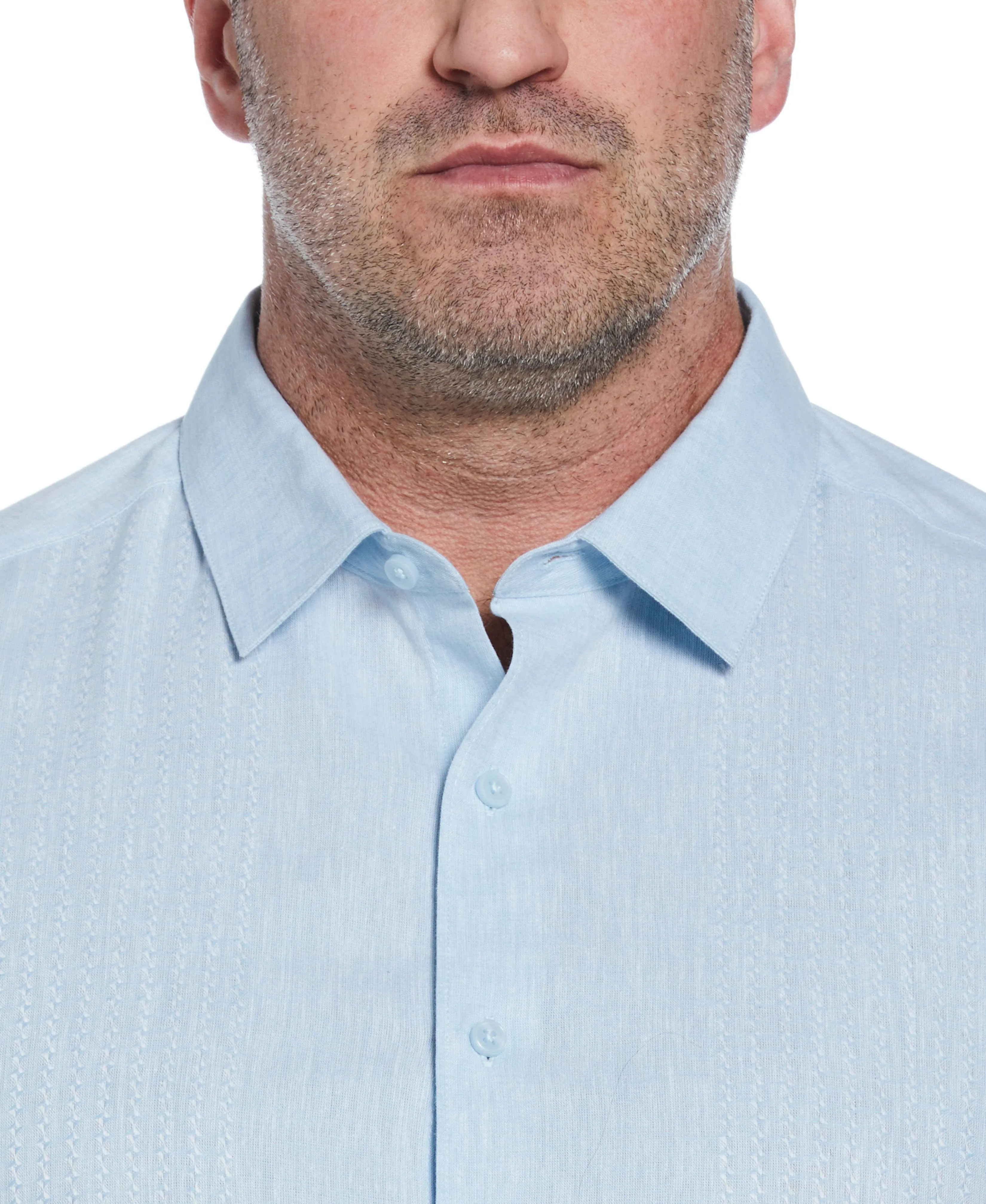 Big & Tall Engineered Dobby Panels Shirt