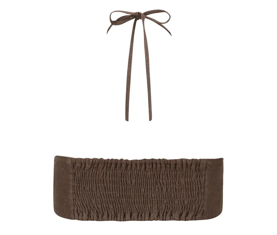 BROWNIE RING HALTER TOP