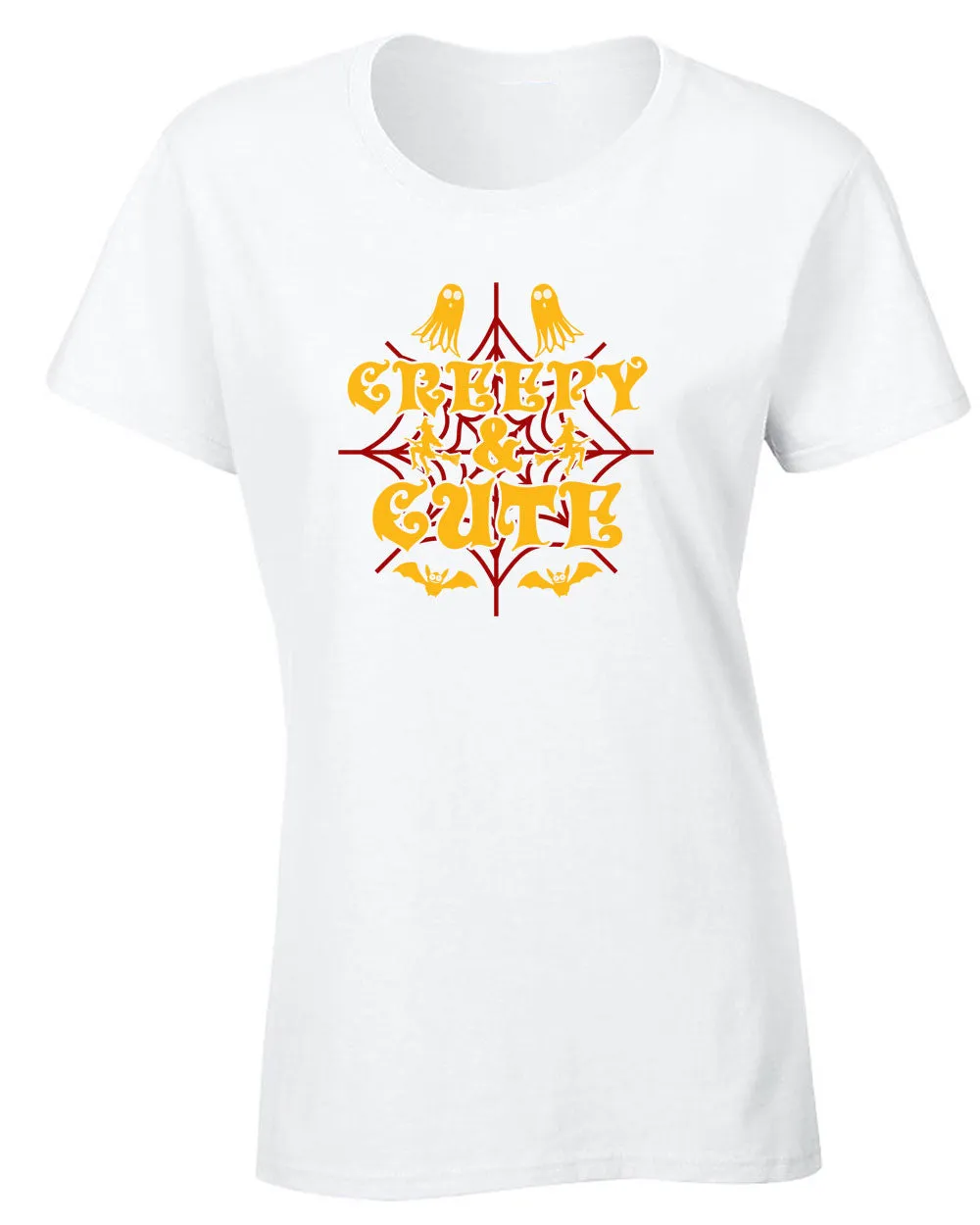 Creepy and cutie Halloween t-shirt women tees
