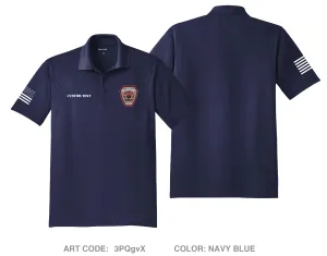 CUSTOM Clyde Fire Department Hi-Tech Performance Men's SS Polo - 3PQgvX