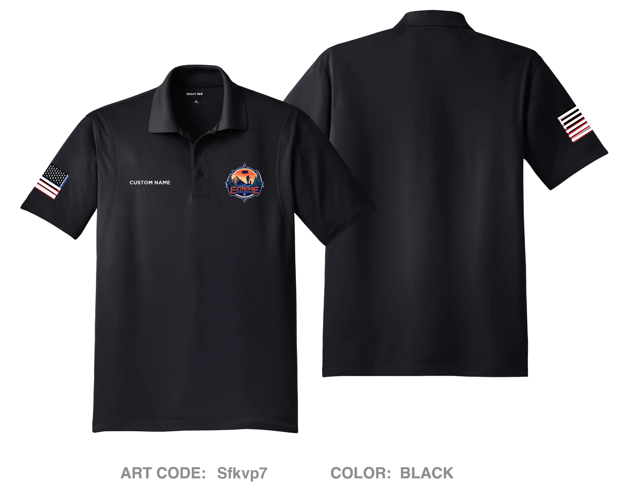 CUSTOM Nacion de Fe Hi-Tech Performance Men's SS Polo - Sfkvp7