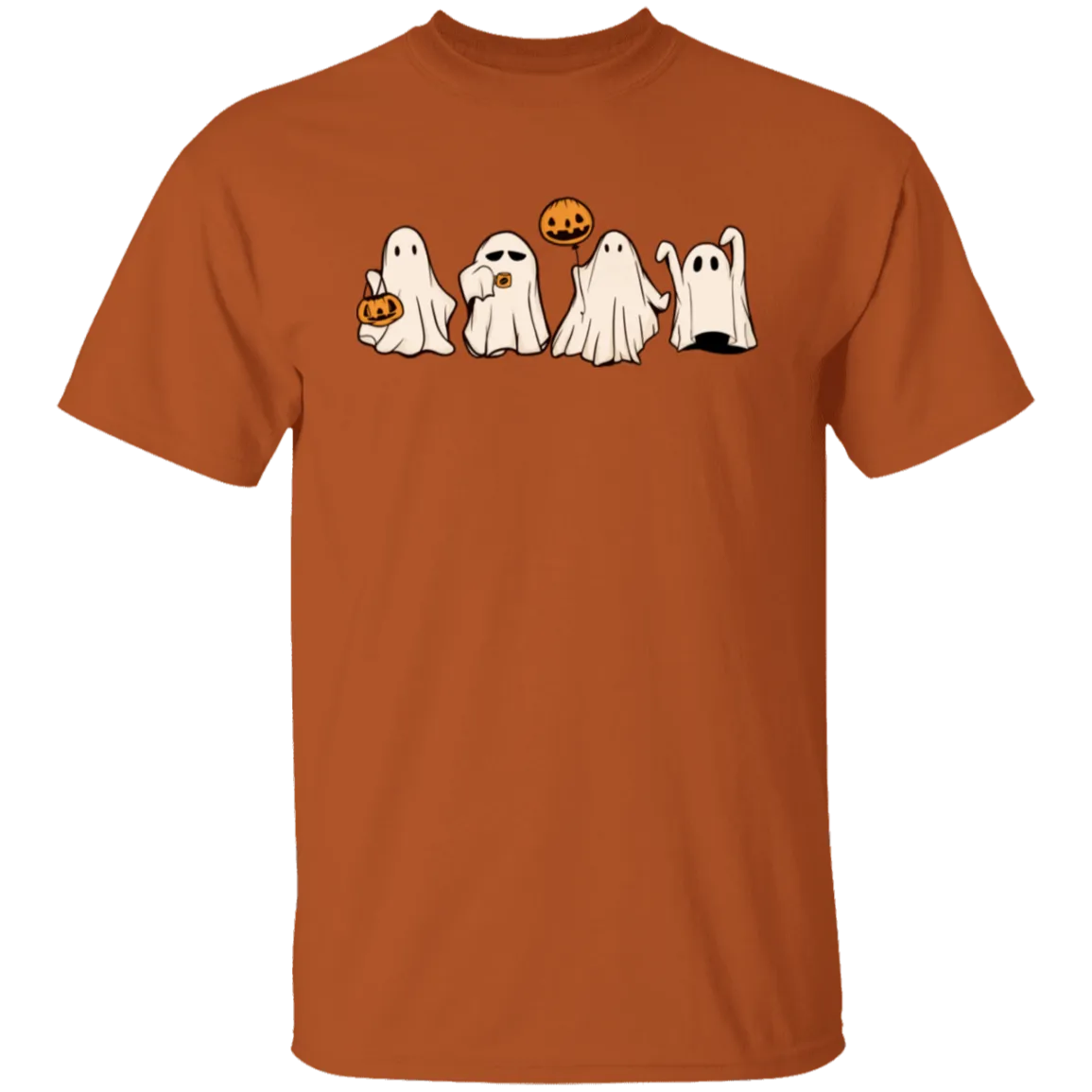 Cute Halloween Ghosts T-Shirt – Adorable Spooky Gildan Tee