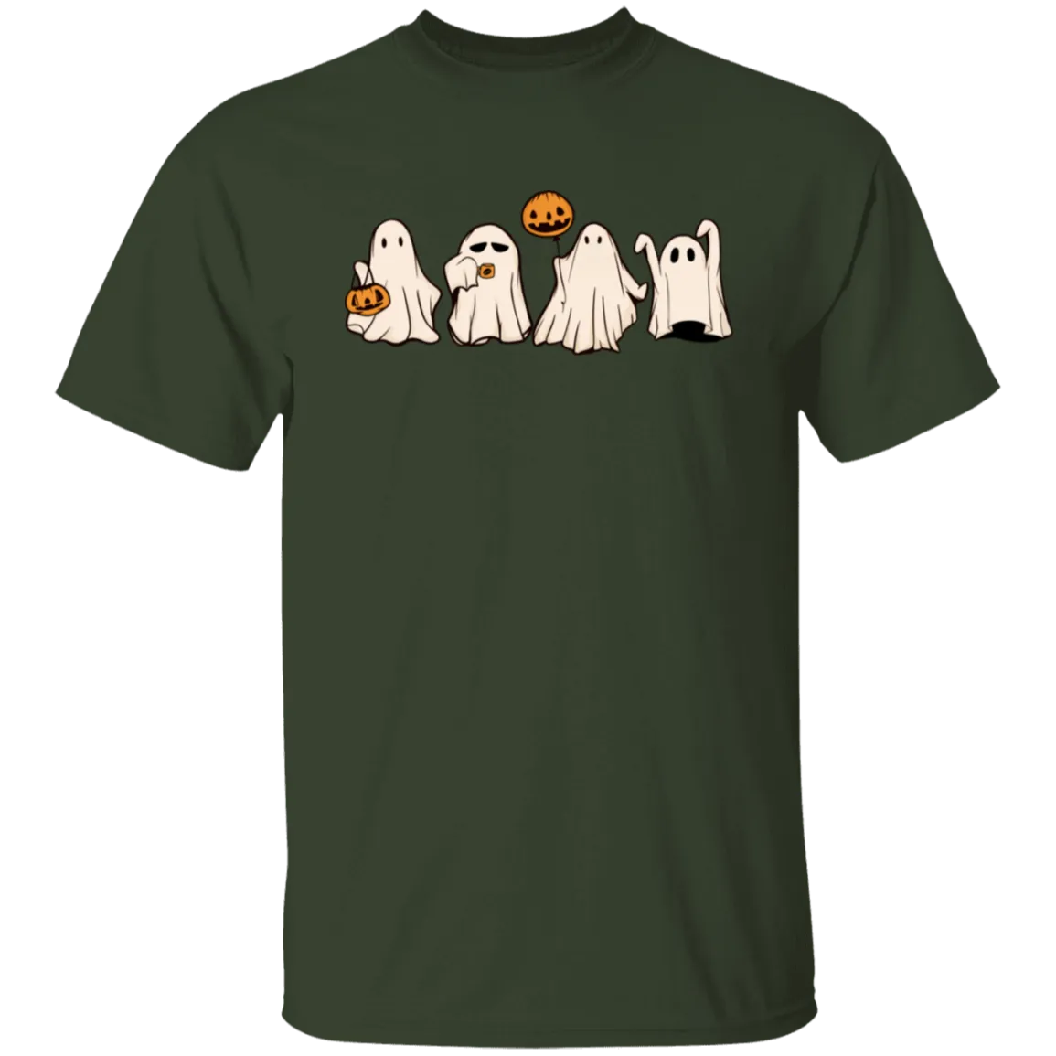 Cute Halloween Ghosts T-Shirt – Adorable Spooky Gildan Tee
