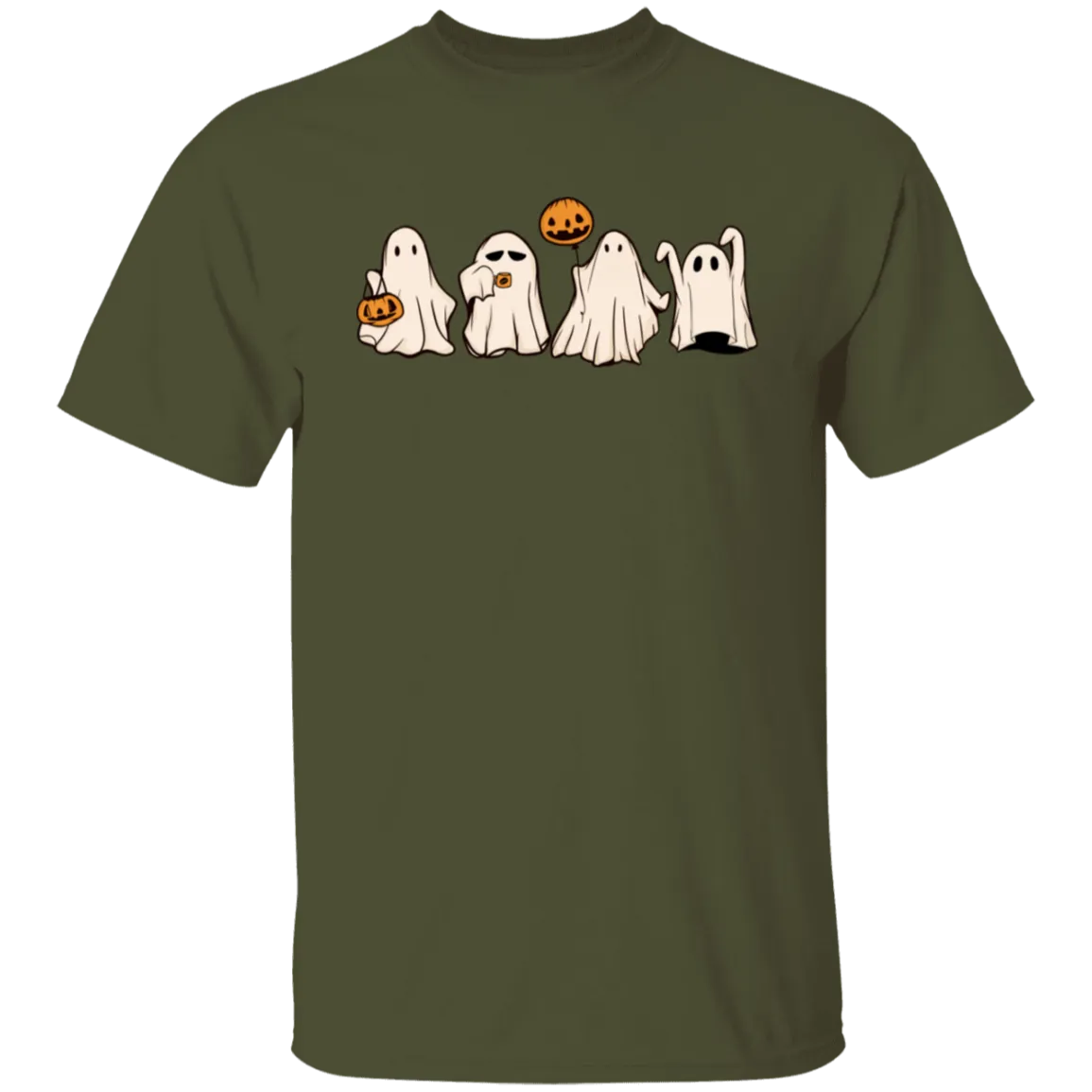 Cute Halloween Ghosts T-Shirt – Adorable Spooky Gildan Tee