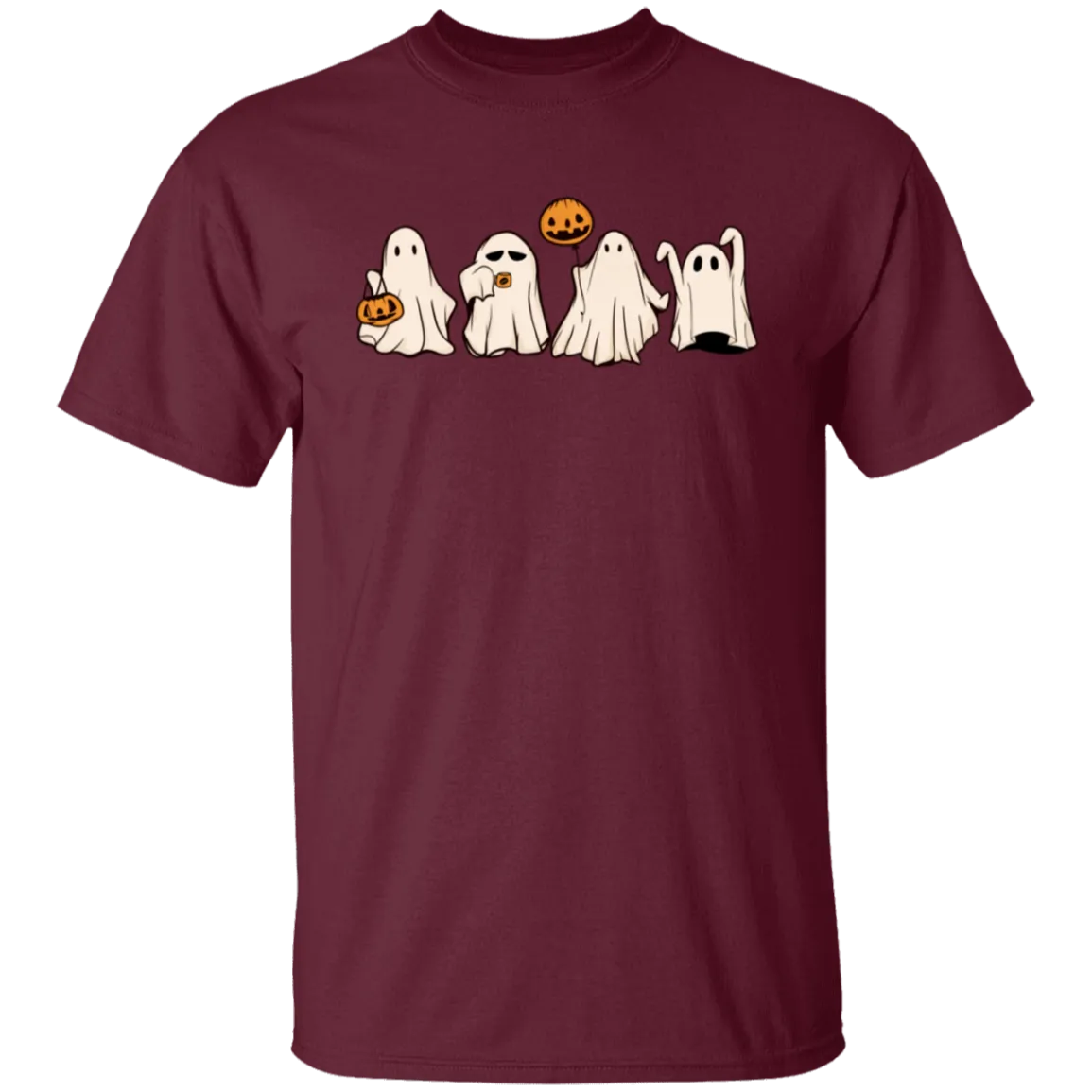 Cute Halloween Ghosts T-Shirt – Adorable Spooky Gildan Tee