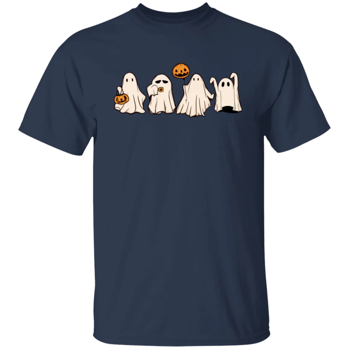 Cute Halloween Ghosts T-Shirt – Adorable Spooky Gildan Tee