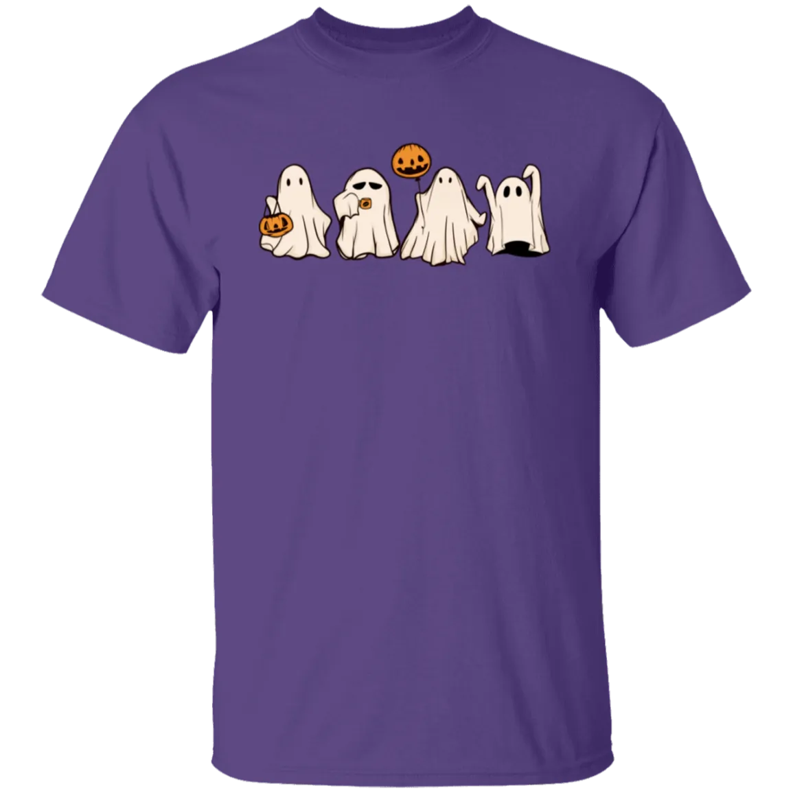 Cute Halloween Ghosts T-Shirt – Adorable Spooky Gildan Tee