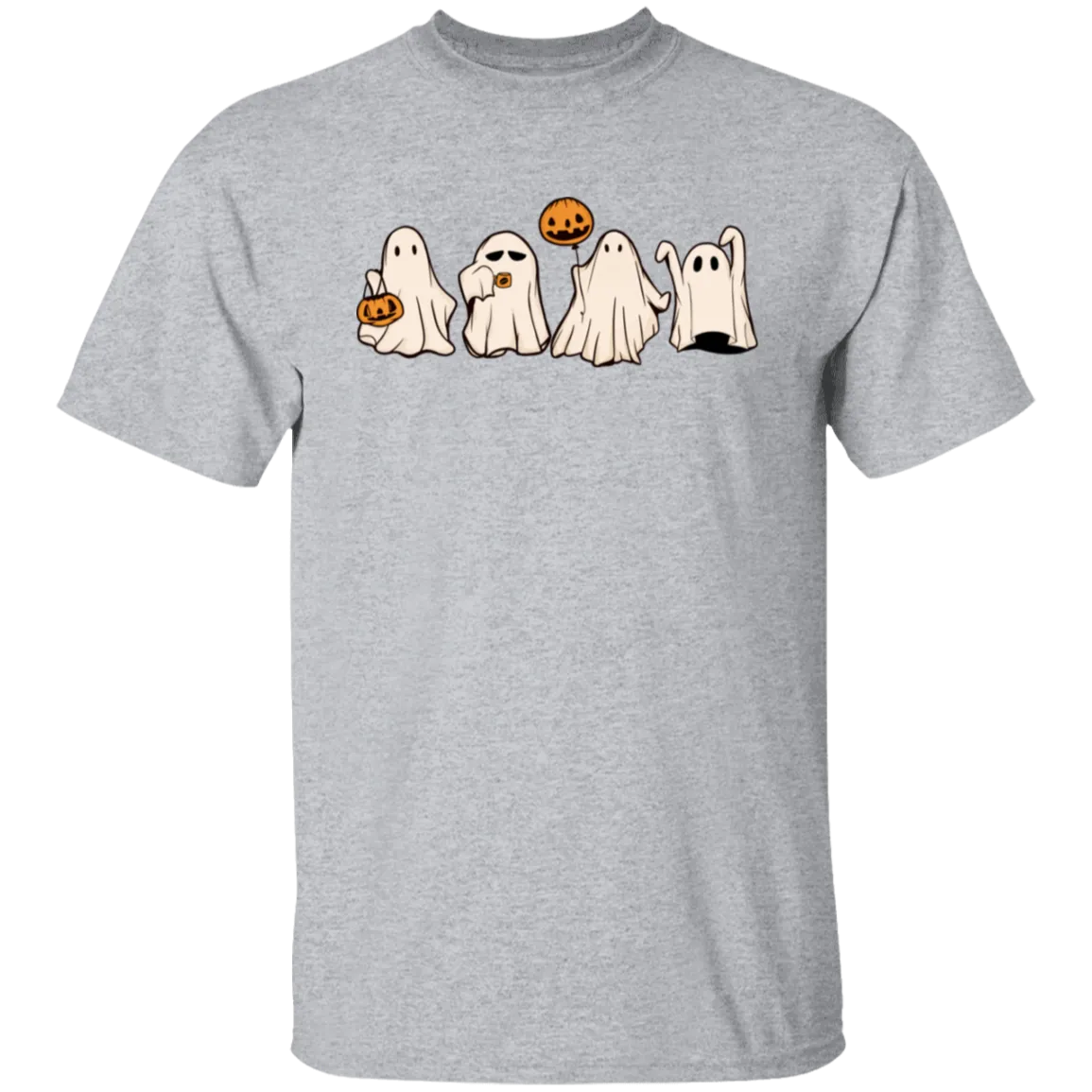 Cute Halloween Ghosts T-Shirt – Adorable Spooky Gildan Tee