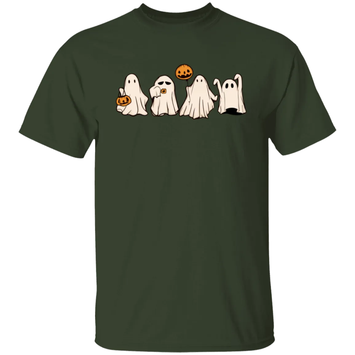 Cute Halloween Ghosts T-Shirt – Adorable Spooky Gildan Tee