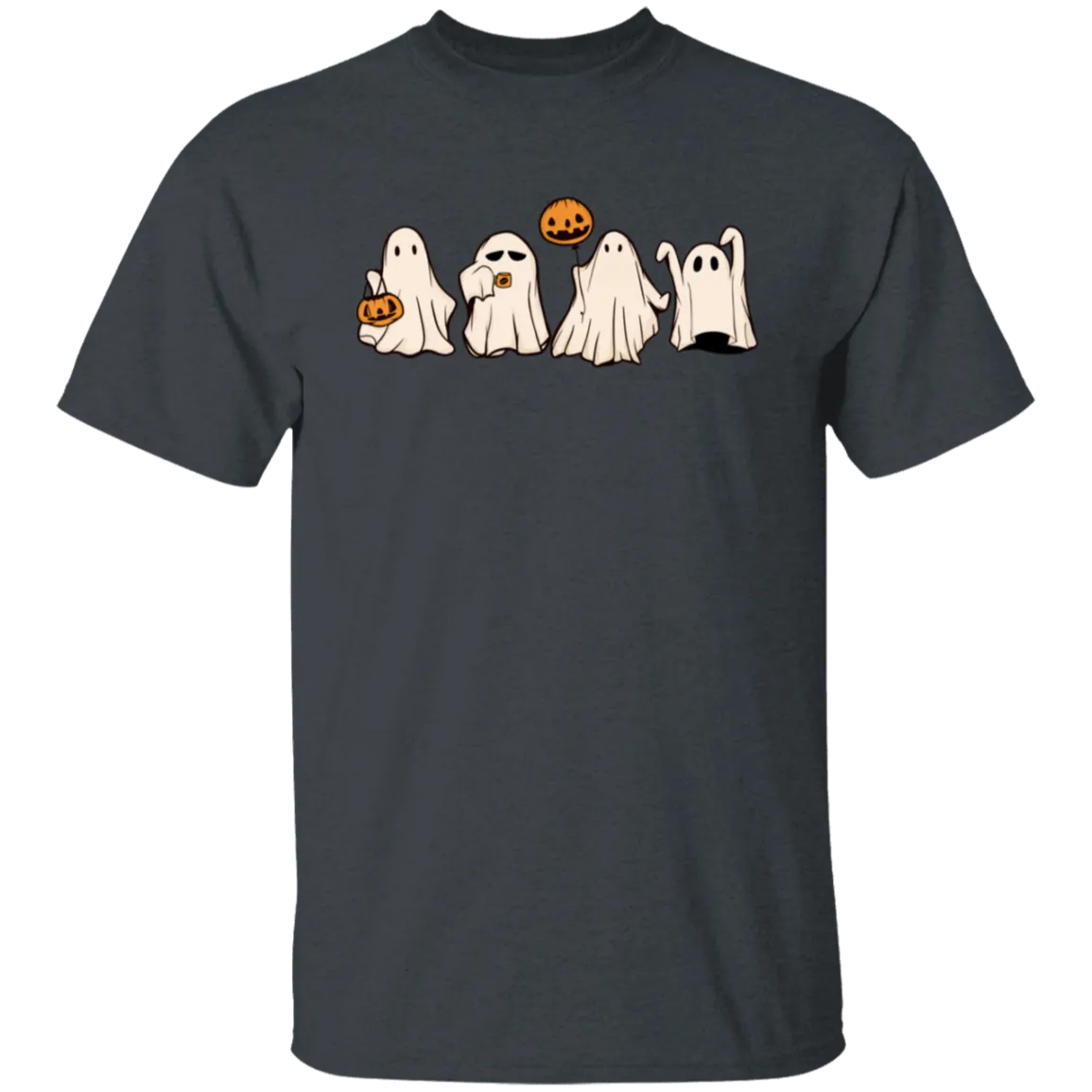 Cute Halloween Ghosts T-Shirt – Adorable Spooky Gildan Tee