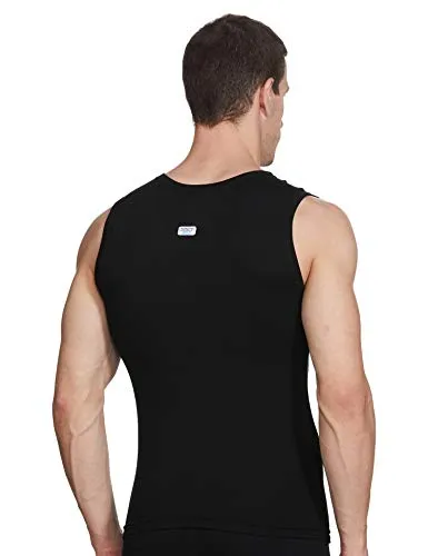 Dixcy Scott Men's Innerwear Regulart Fit Solid Vest (Pack of 2) (K1-PR47697_Black & Red_M)