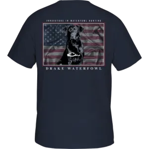 DRAKE AMERICANA LAB T- SHIRT - VINTGE BLACK