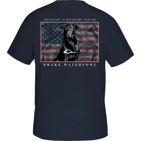 DRAKE AMERICANA LAB T- SHIRT - VINTGE BLACK