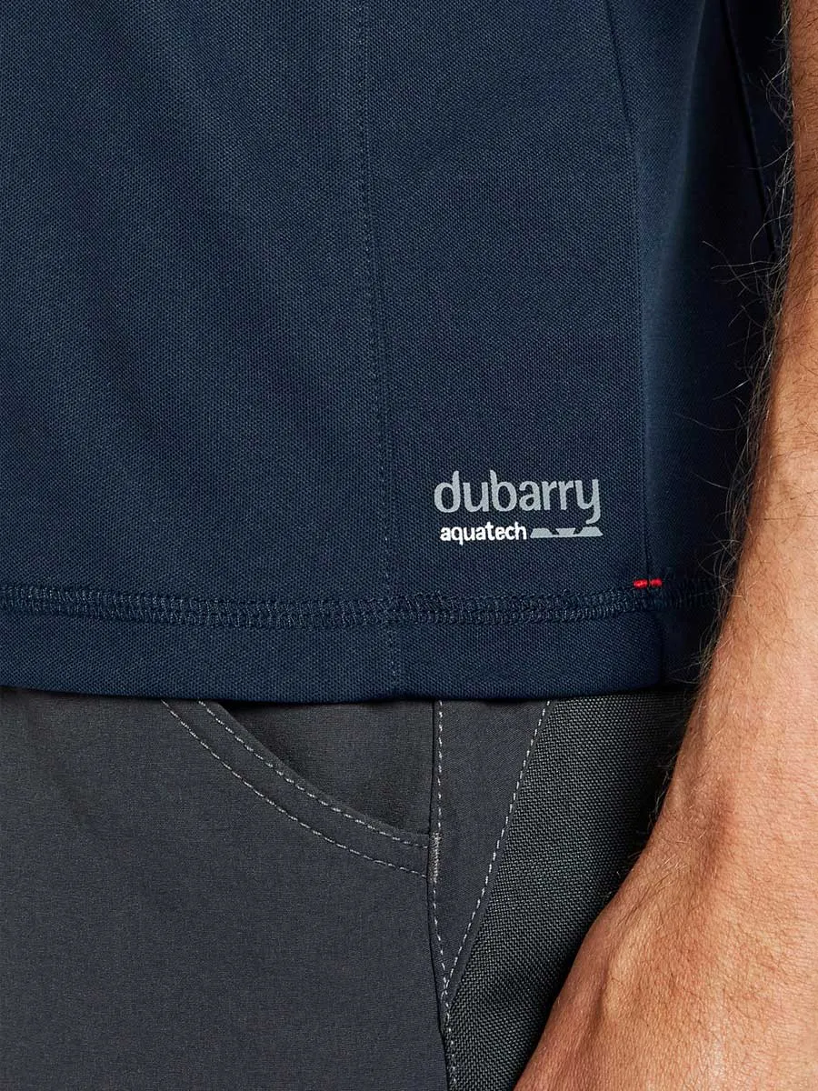 DUBARRY Menton Mens Short-Sleeve Technical Polo - Navy