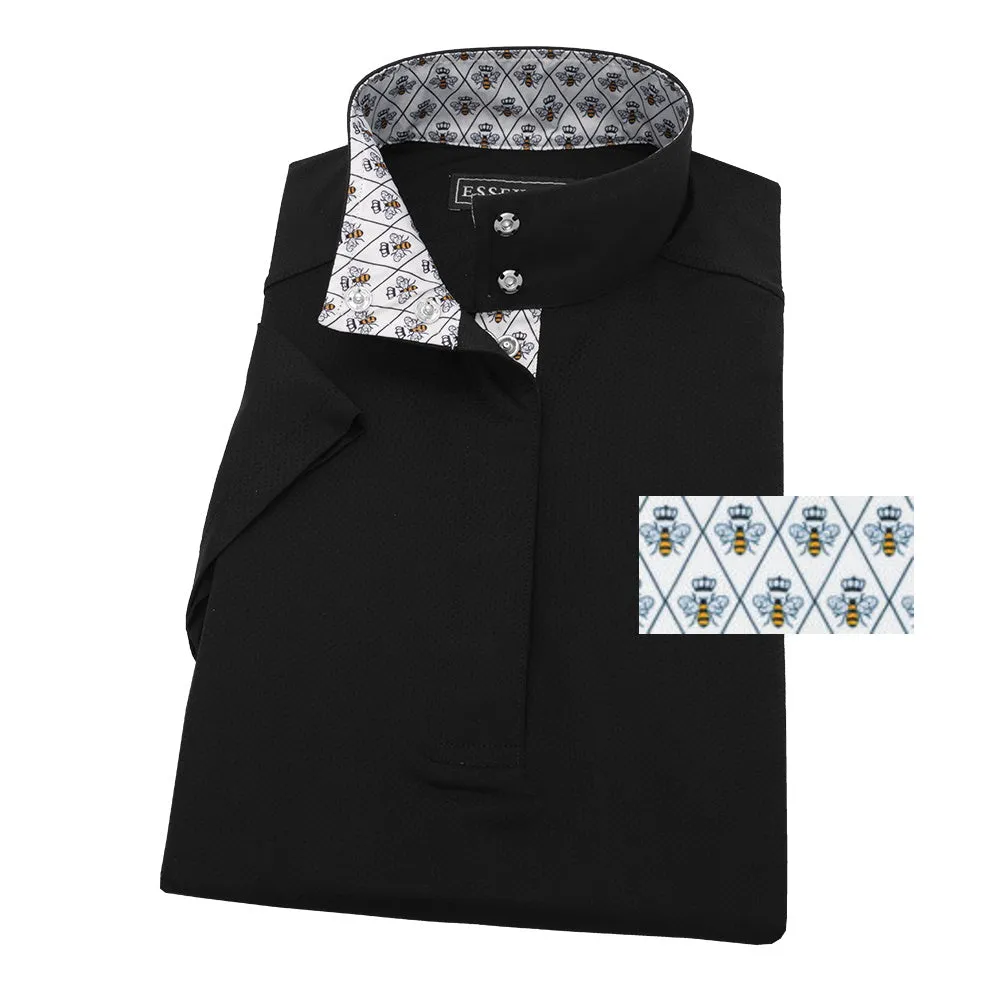 Essex Classics Ladies Queen Bee “Dusk” Black Jumper Performance Short Sleeve Show Shirt
