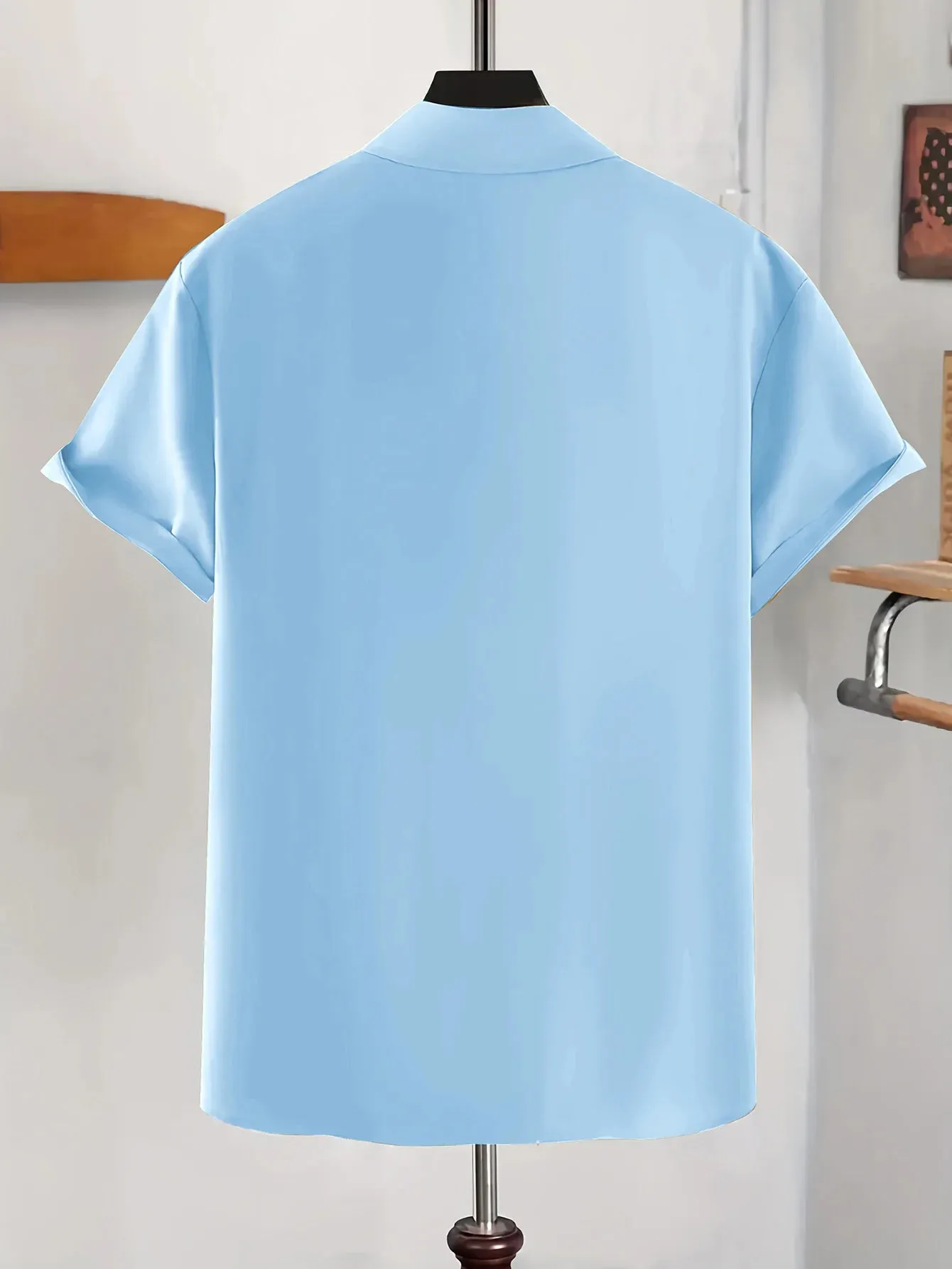 Europe and the United States men's summer casual loose cardigan men's short-sleeved shirt trend Men T-Shirt casual shirt