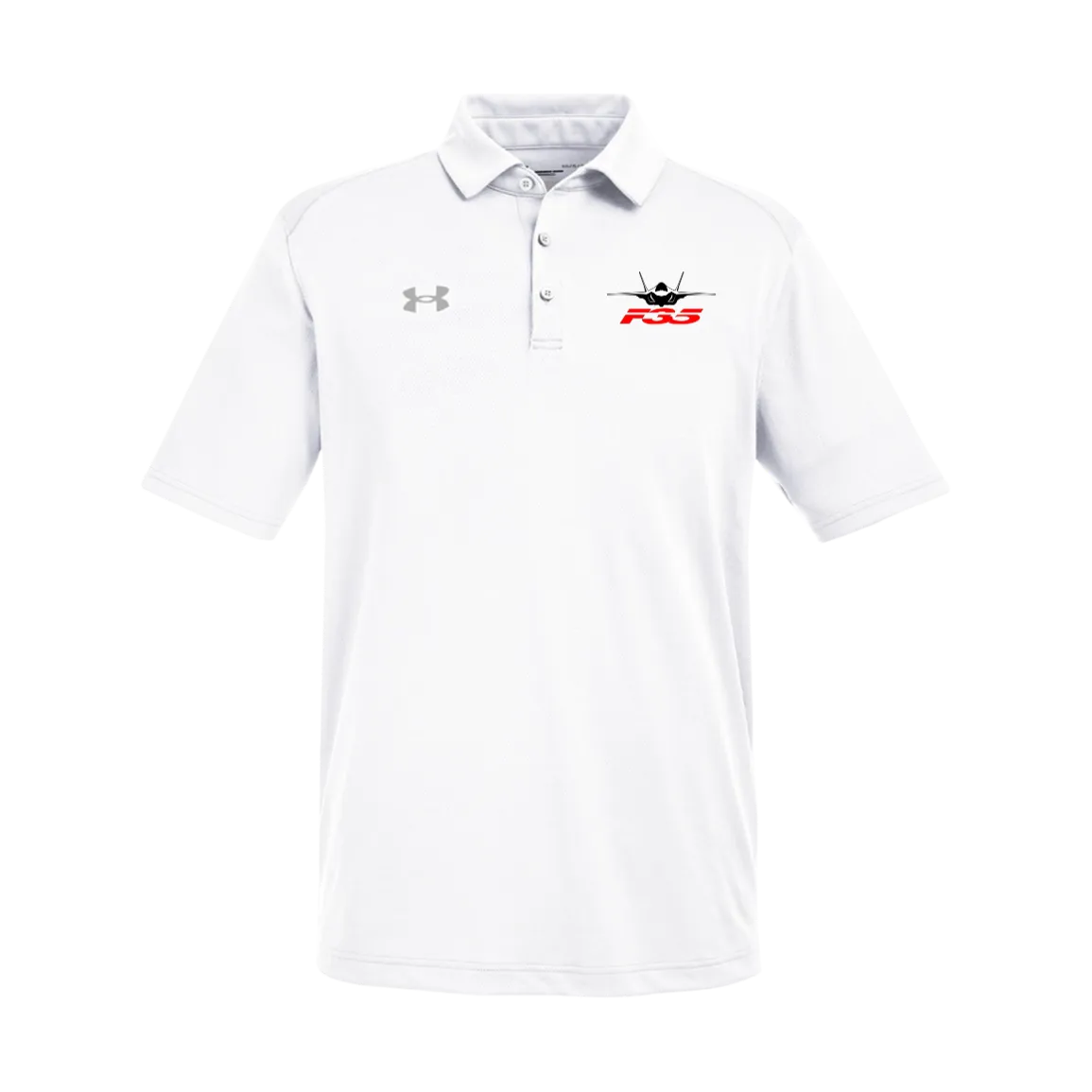 F-35 Under Armour Mens Tech Polo
