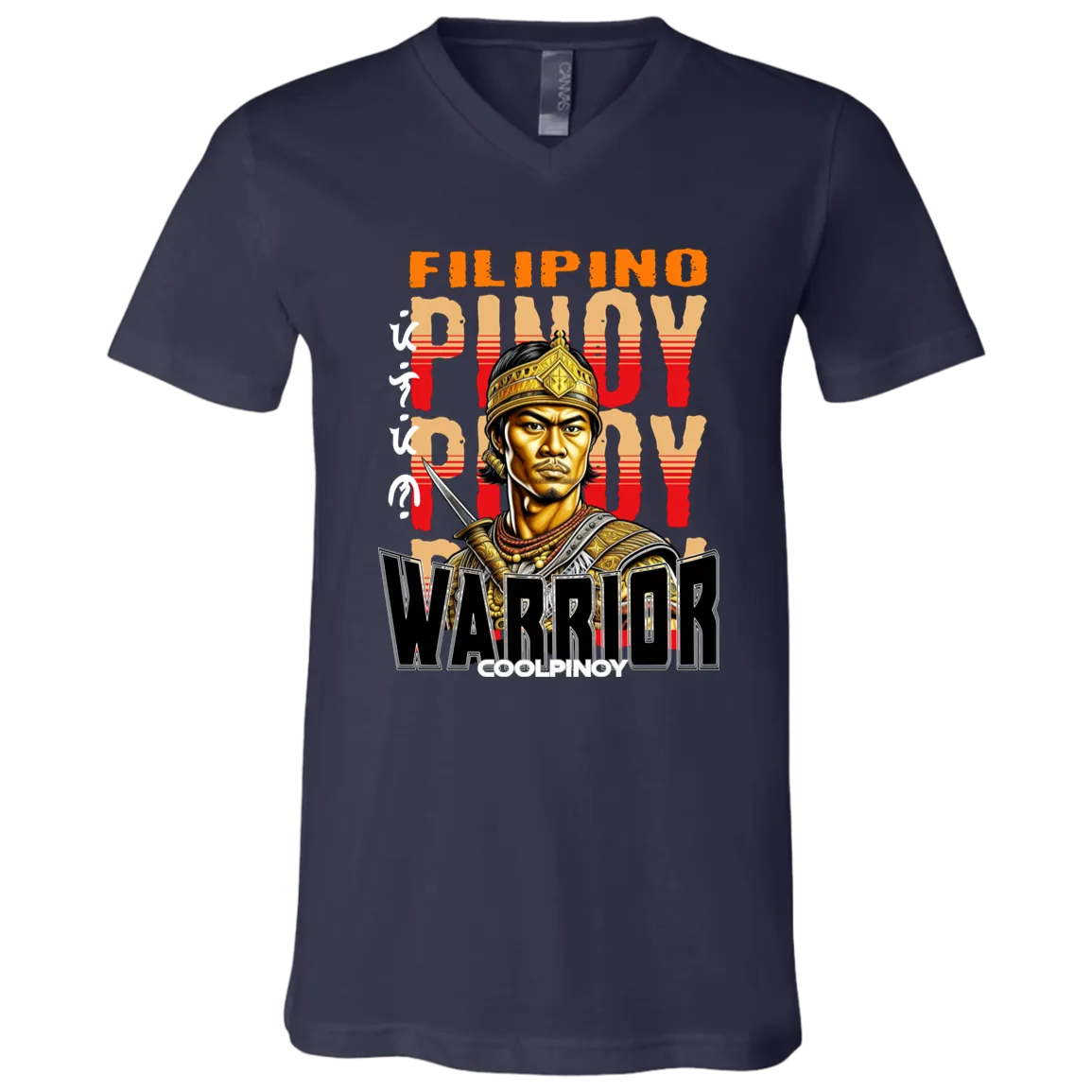 Filipino Warrior King Unisex Jersey V-Neck T-Shirt