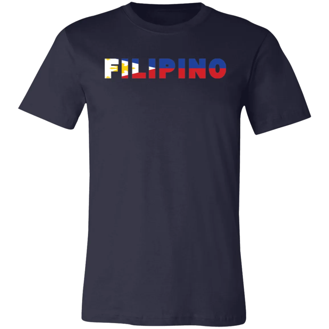 Filipino with Flag Embedded Unisex Jersey T-Shirt