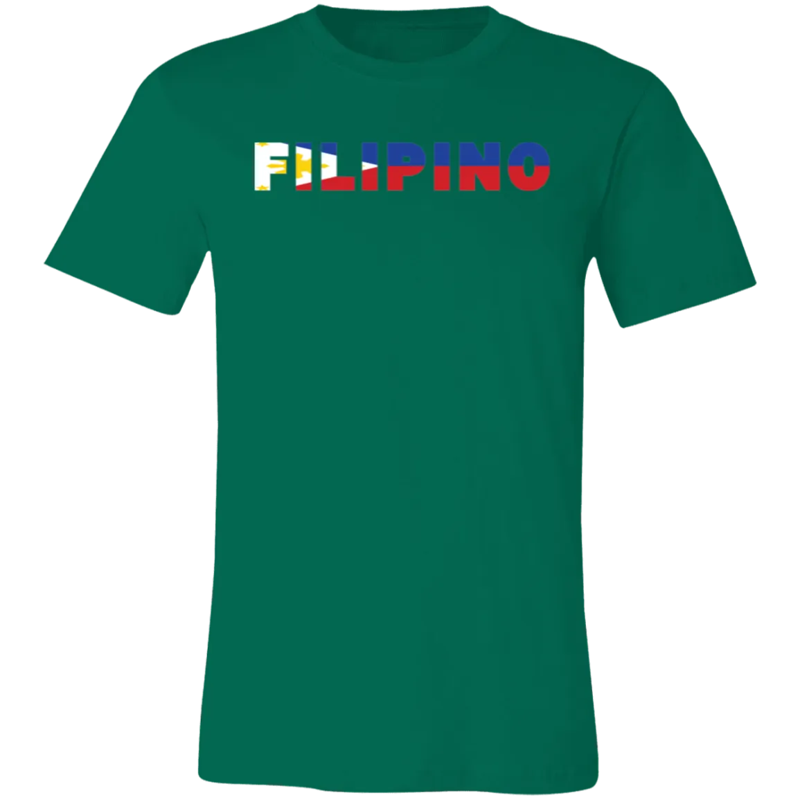 Filipino with Flag Embedded Unisex Jersey T-Shirt