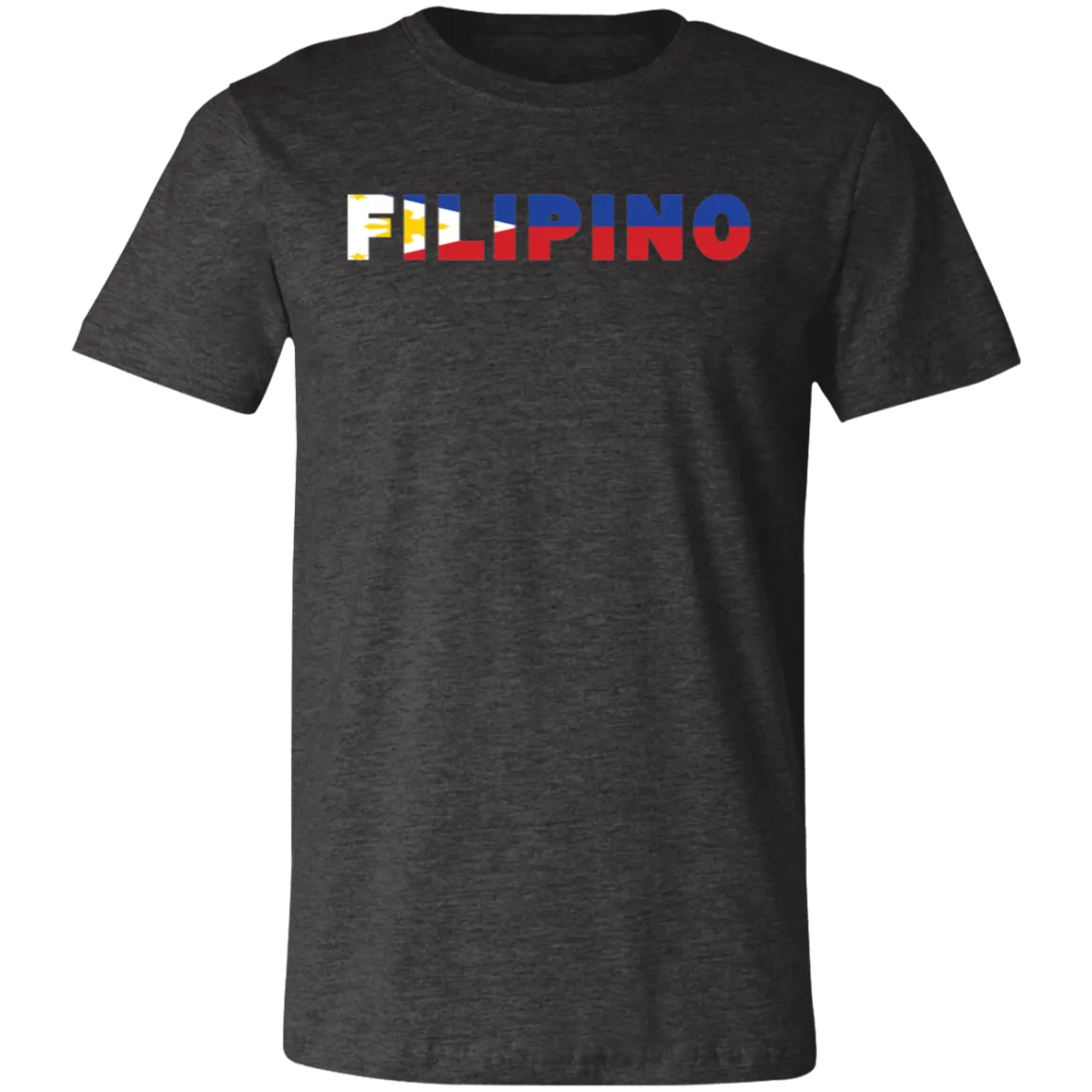 Filipino with Flag Embedded Unisex Jersey T-Shirt