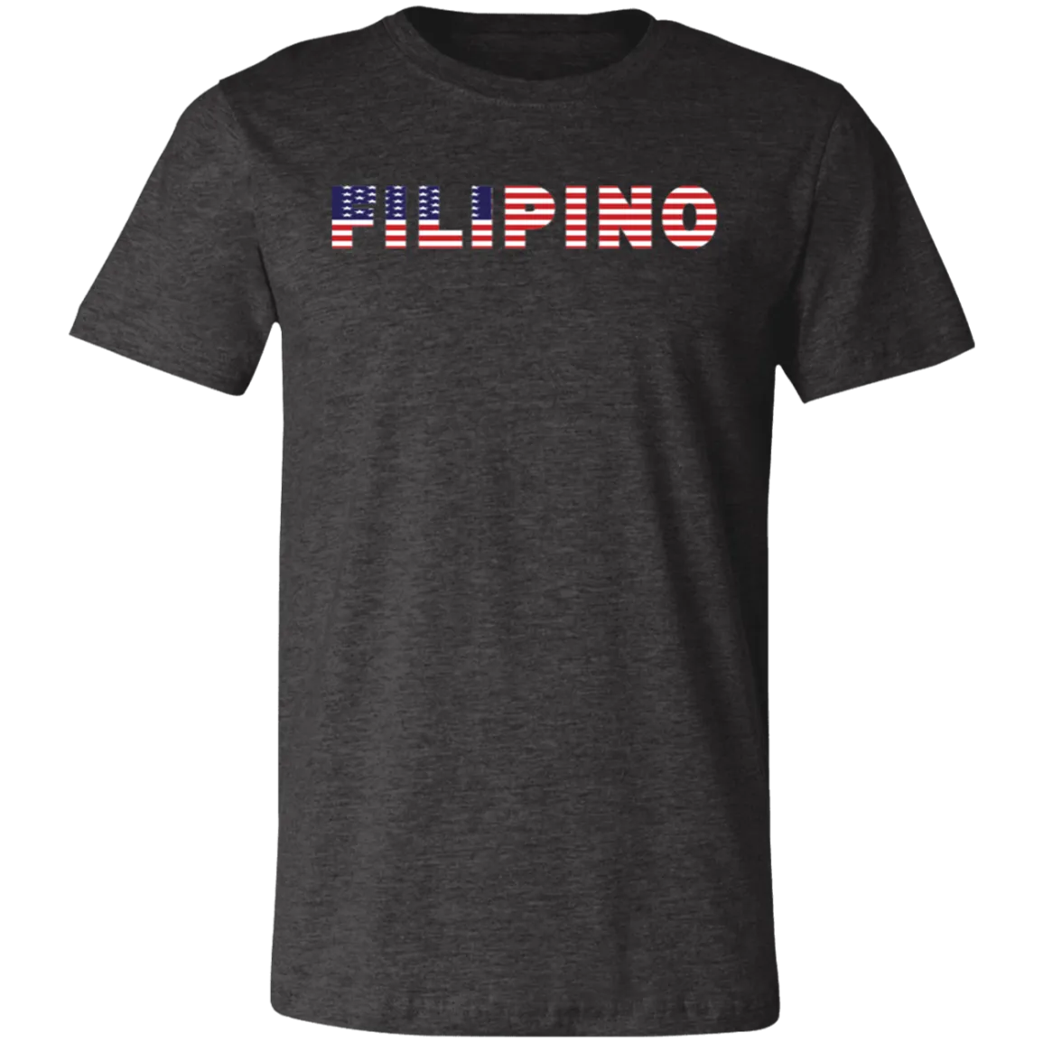 Filipino with US Flag Embedded Unisex Jersey T-Shirt