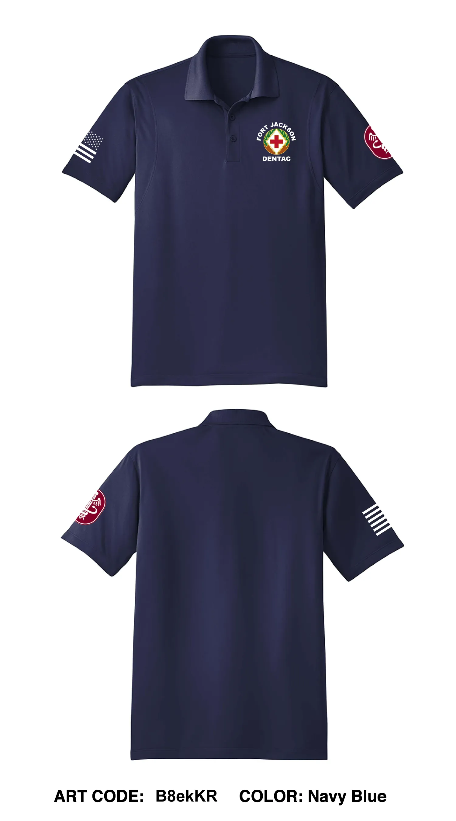 Fort Jackson Dentac Core Men's SS Performance Polo - B8ekKR