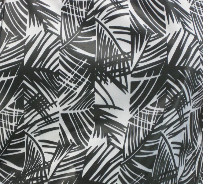 Full Figure Salon Stylist Vest Black White Bamboo